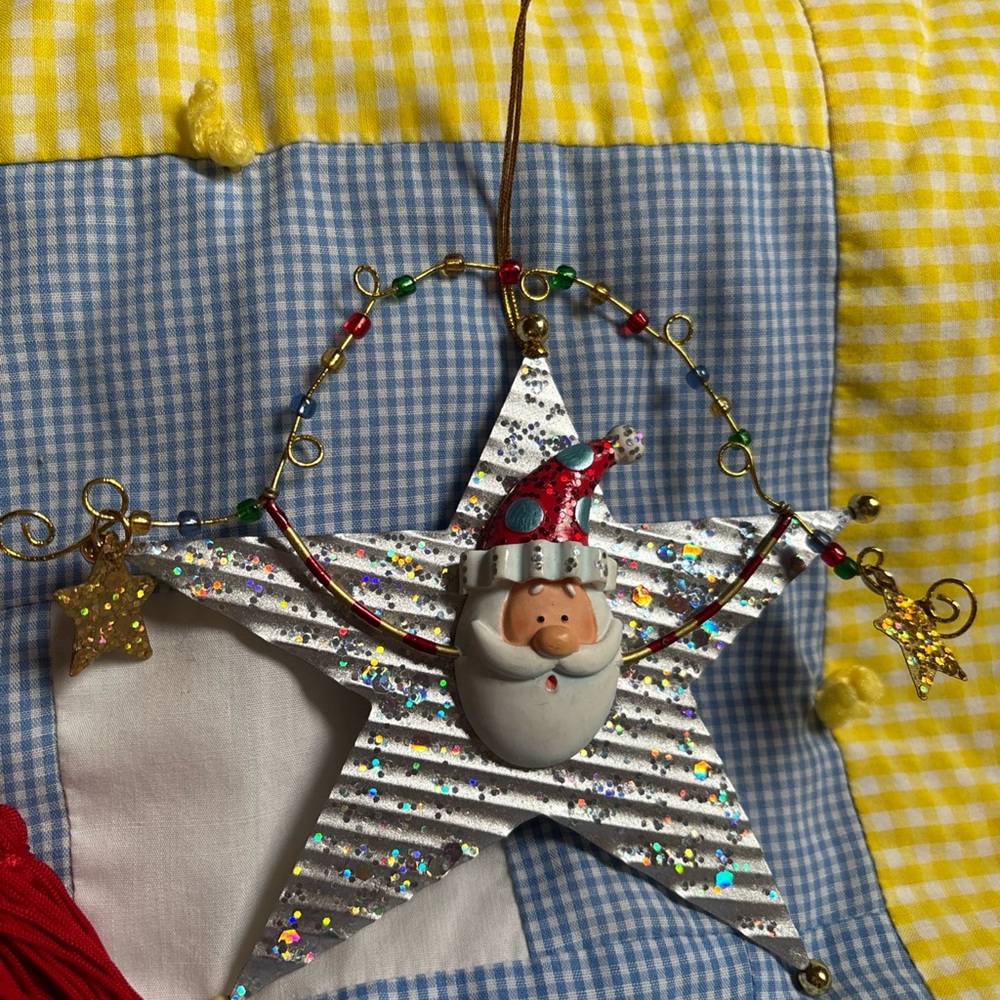 5 pc Christmas decoration lot: Starbucks Cup Ornament/train/star/trumpet/snowman - Picture 5 of 16